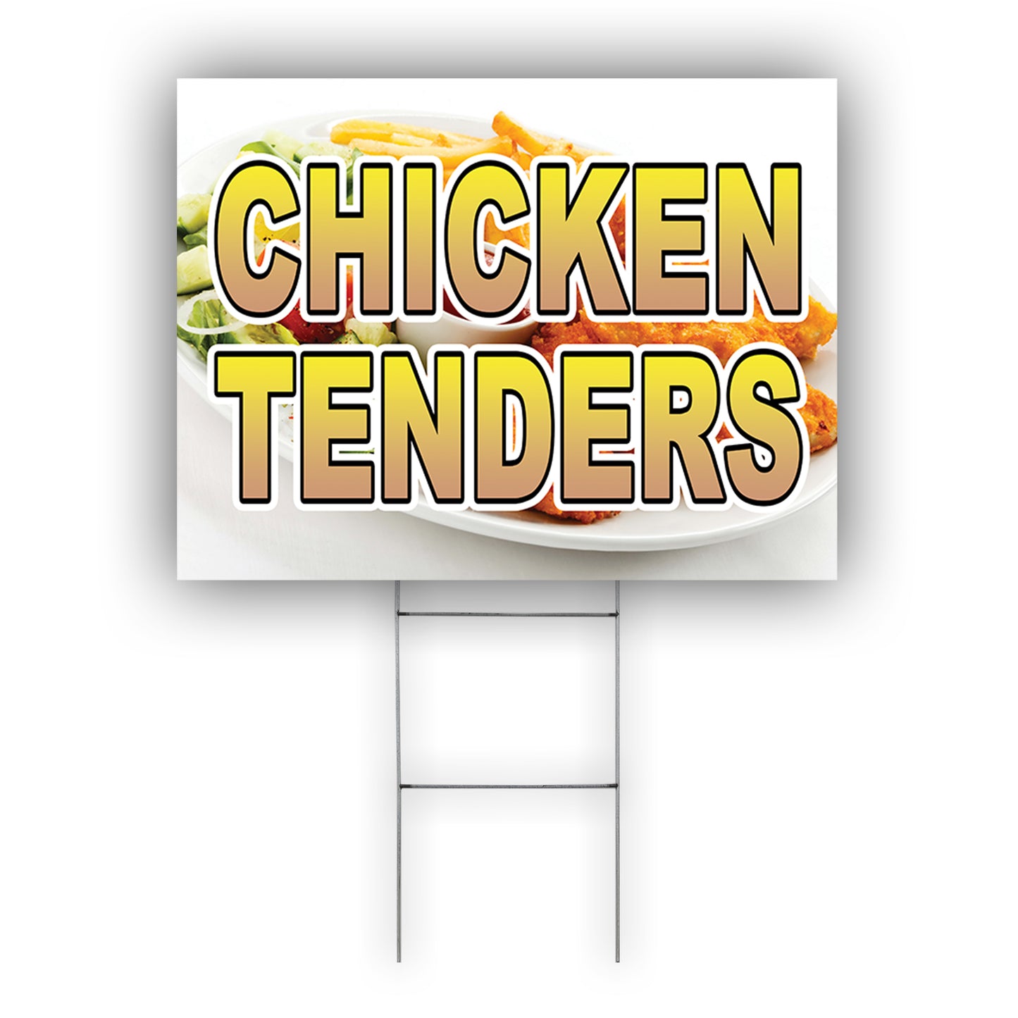 Chicken Tenders Coroplast Yard Signs