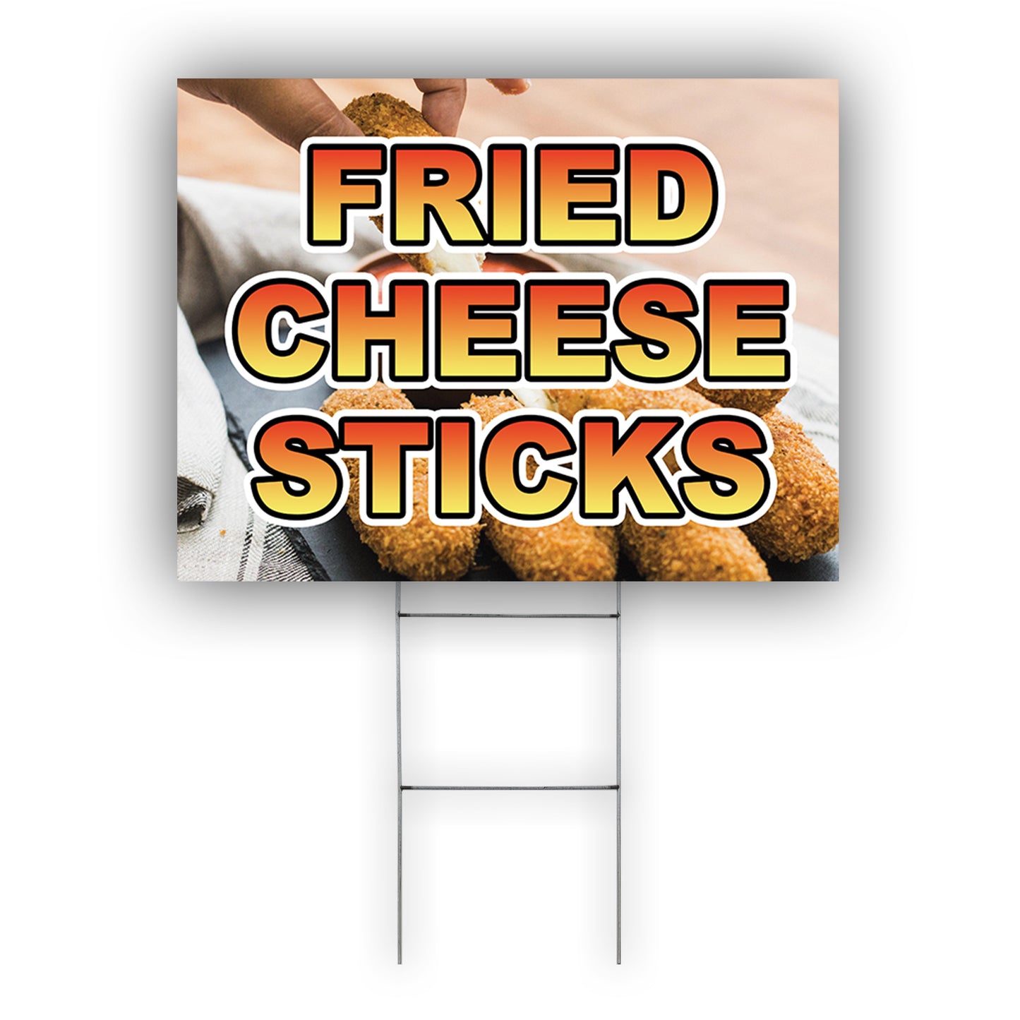 Fried Cheese Sticks Coroplast Yard Sign
