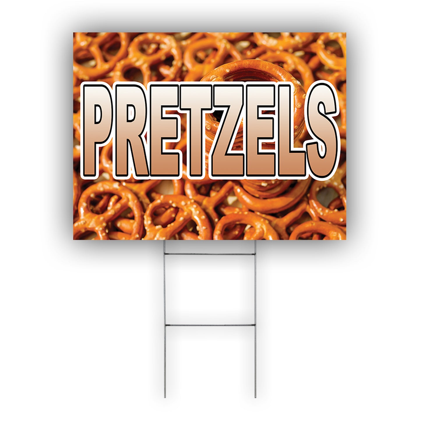 Pretzels Coroplast Yard Sign