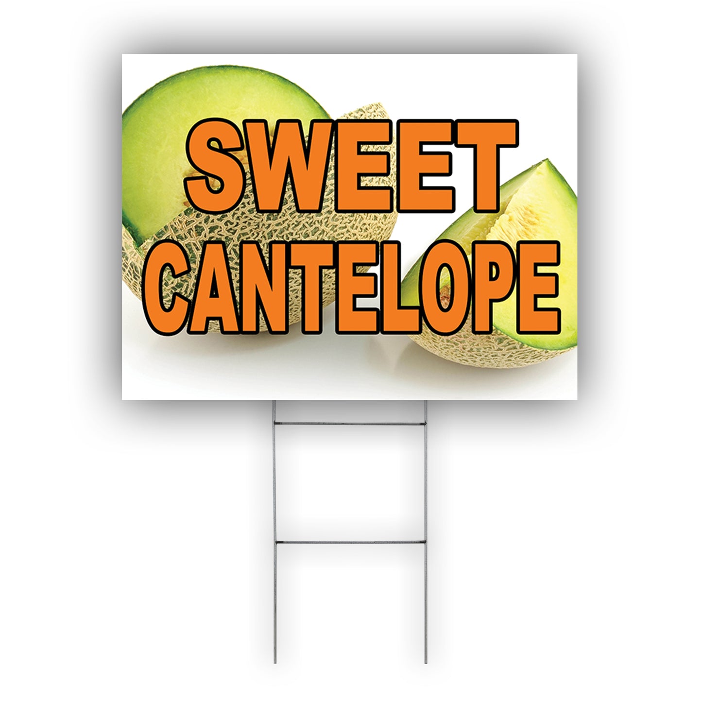 Sweet Cantelope Coroplast Yard Sign