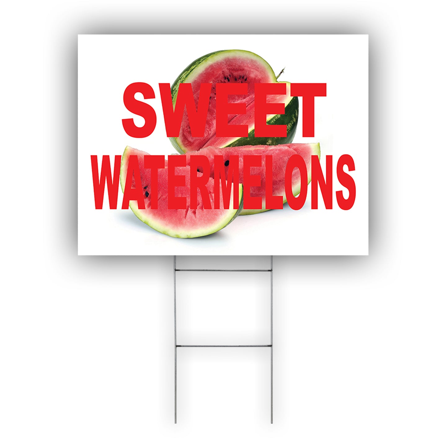 Sweet Watermelon Coroplast Yard Sign