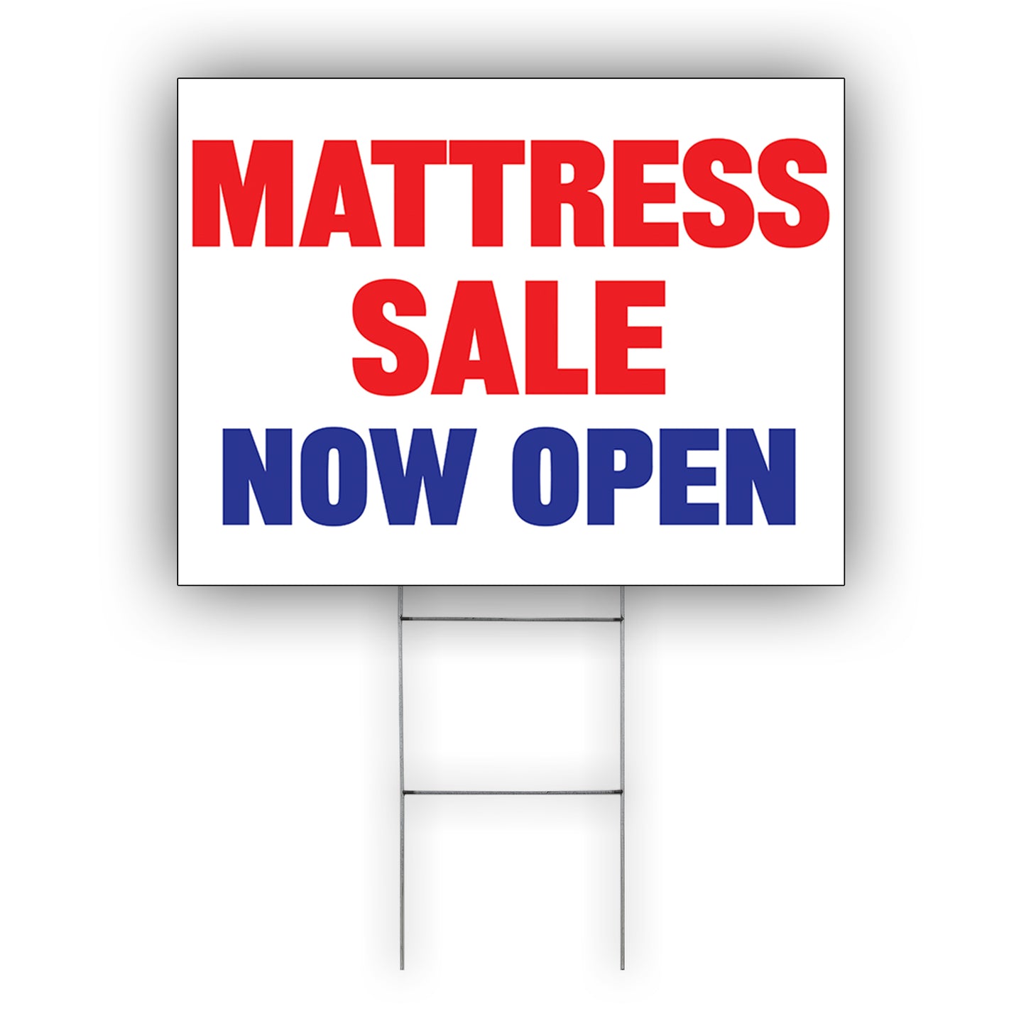 Mattress Sale Now Open Coroplast Yard Sign