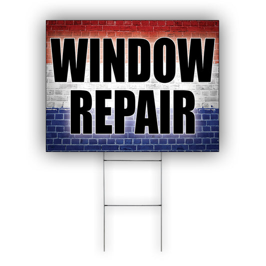 Window Repair Coroplast Yard Sign