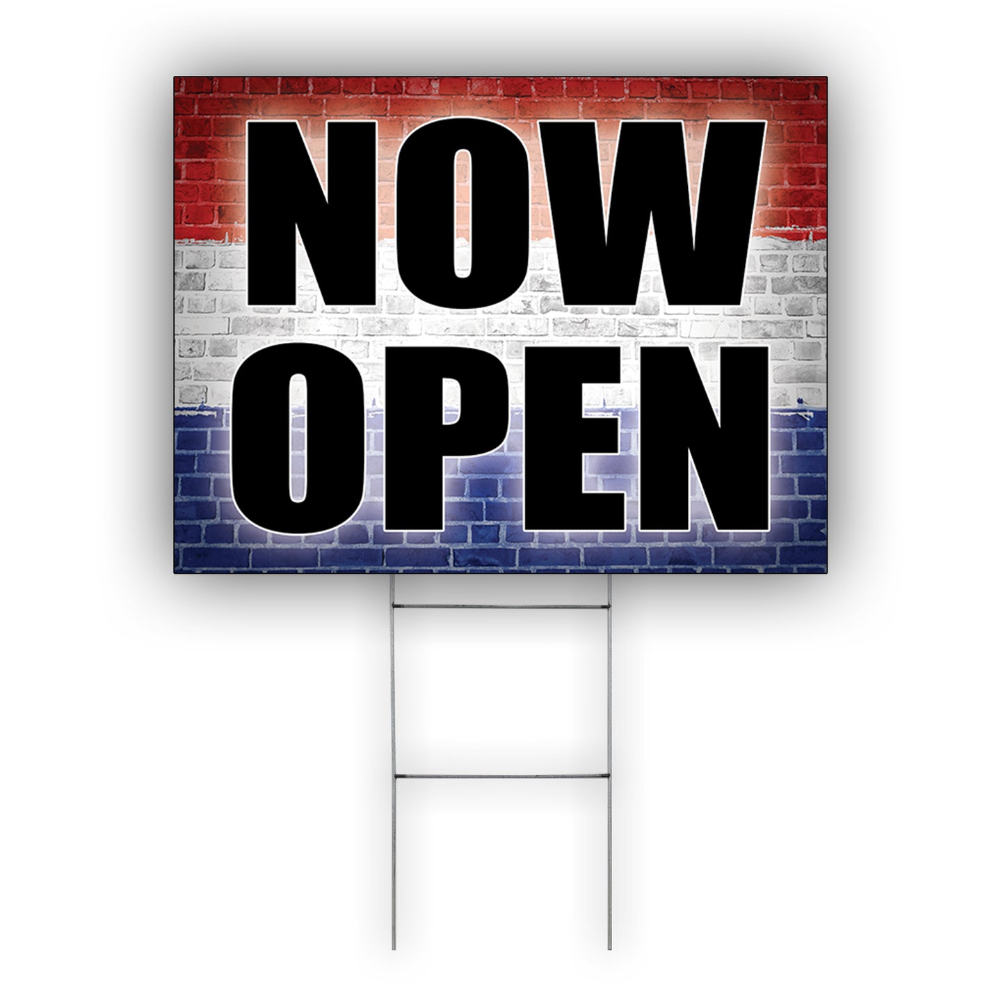 Now Open Coroplast Yard Sign