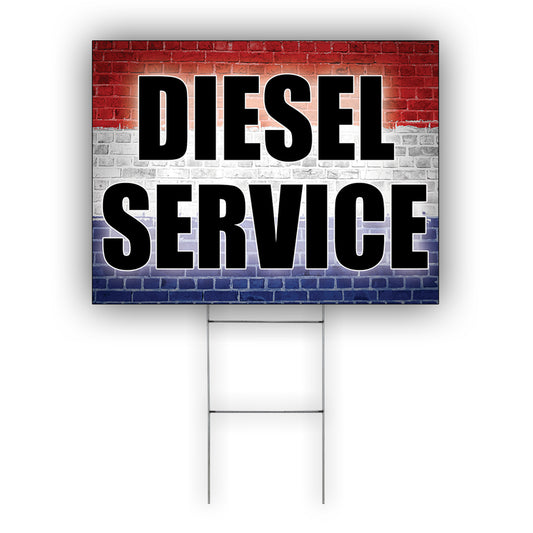 Diesel Service Coroplast Yard Sign