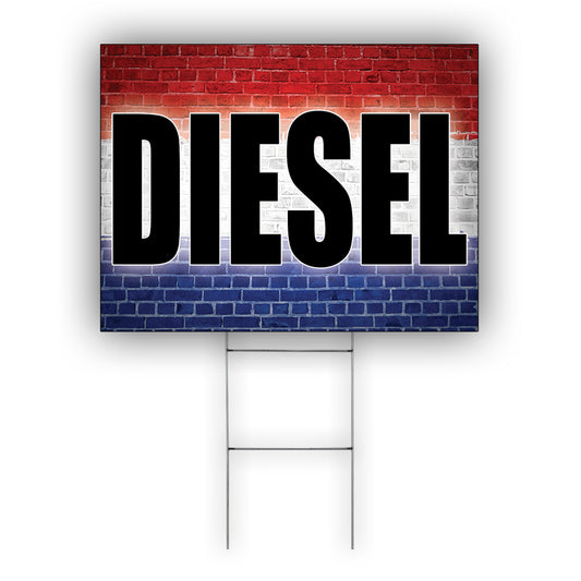 Diesel Coroplast Yard Sign