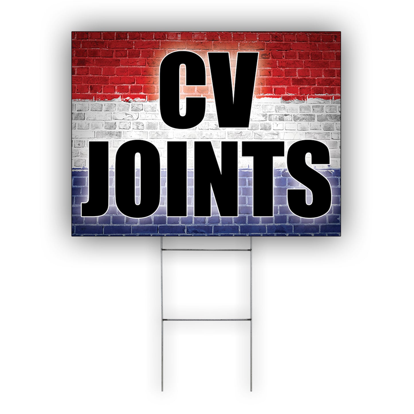 CV Joints Coroplast Yard Sign