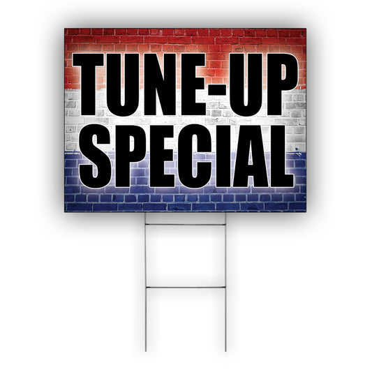 Tune-Up Specialist Coroplast Yard Sign
