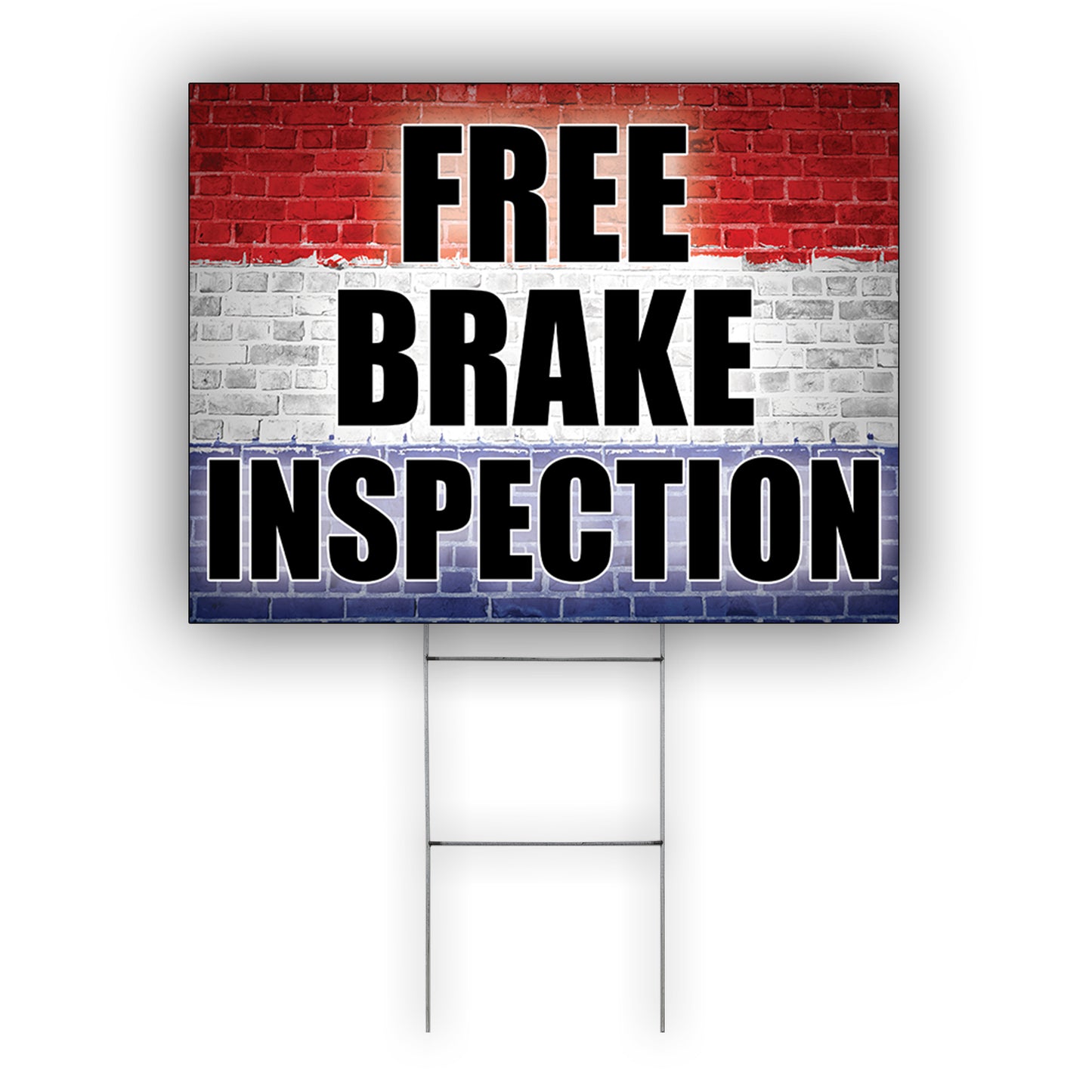 Free Brake Inspection Coroplast Yard Sign