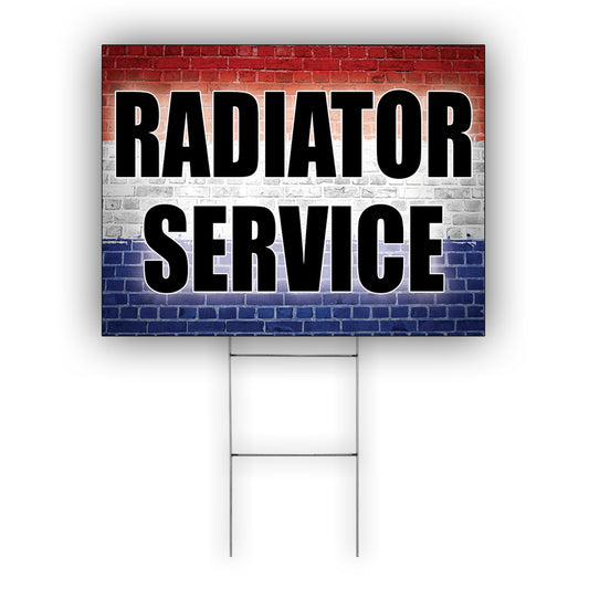 Radioactive Service Coroplast Yard Sign