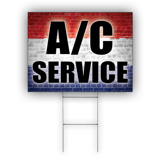 AC Service Coroplast Yard Sign
