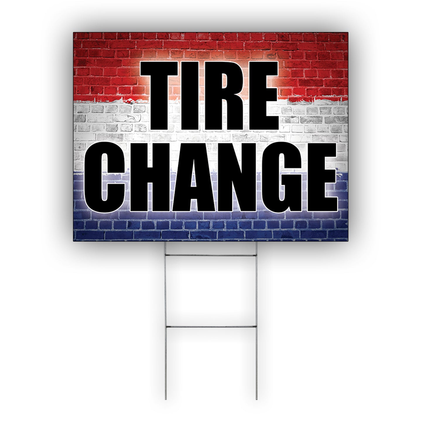 Tire Change Coroplast Yard Sign