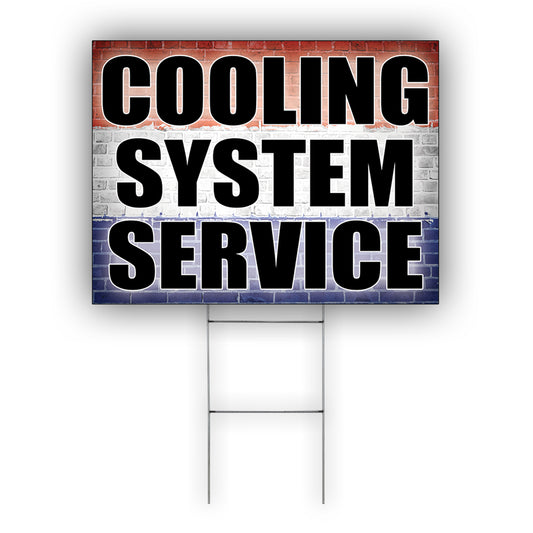 Colling System Service Coroplast Yard Sign