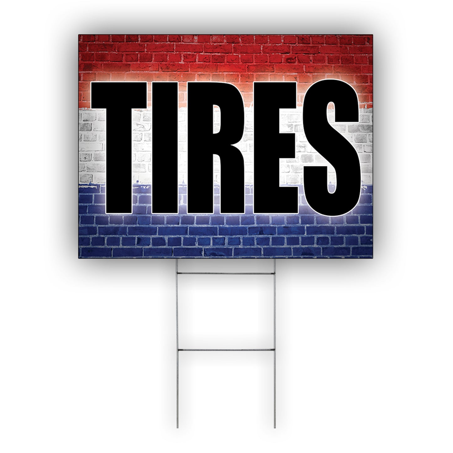 Tires Coroplast Yard Sign