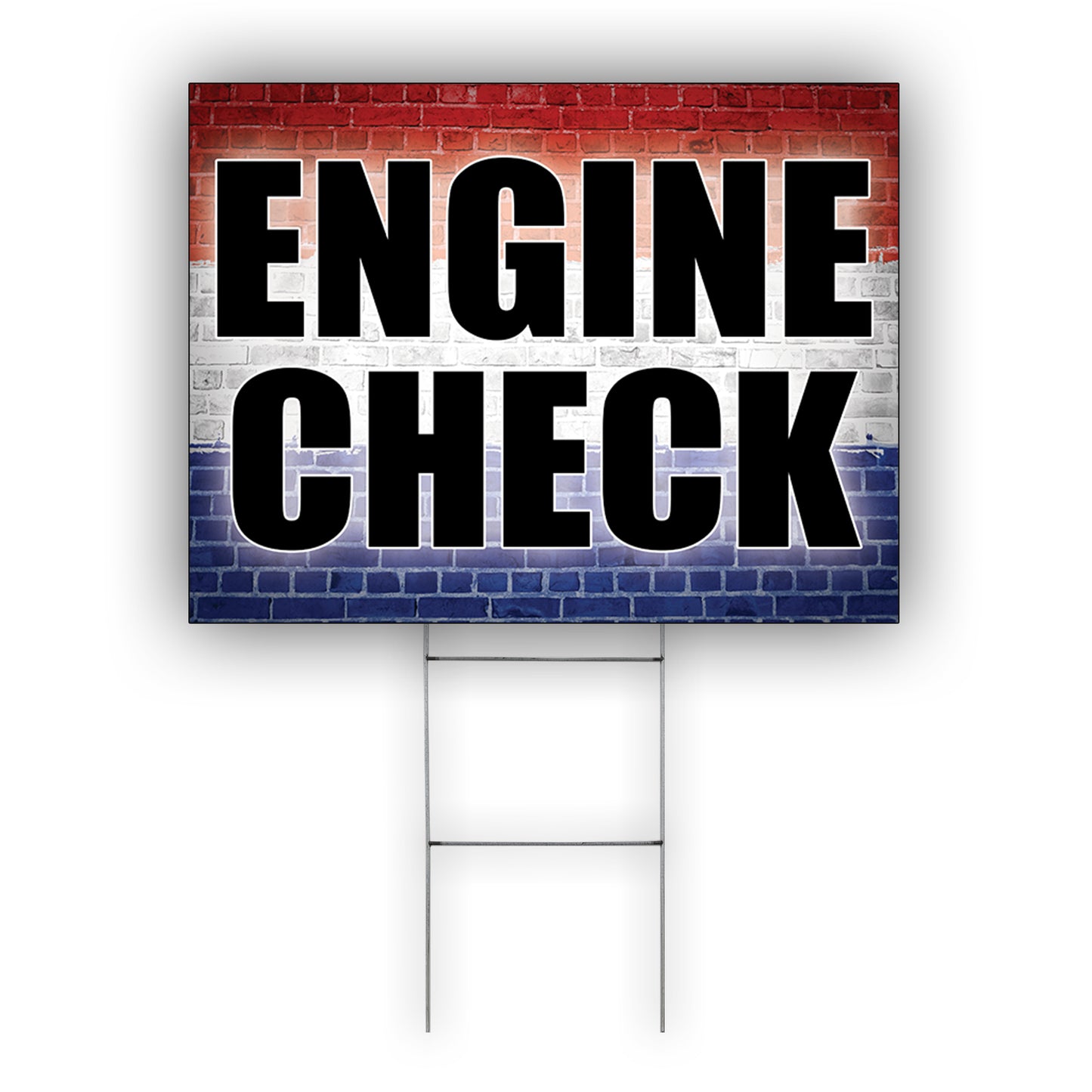 Engine Check Coroplast Yard Sign