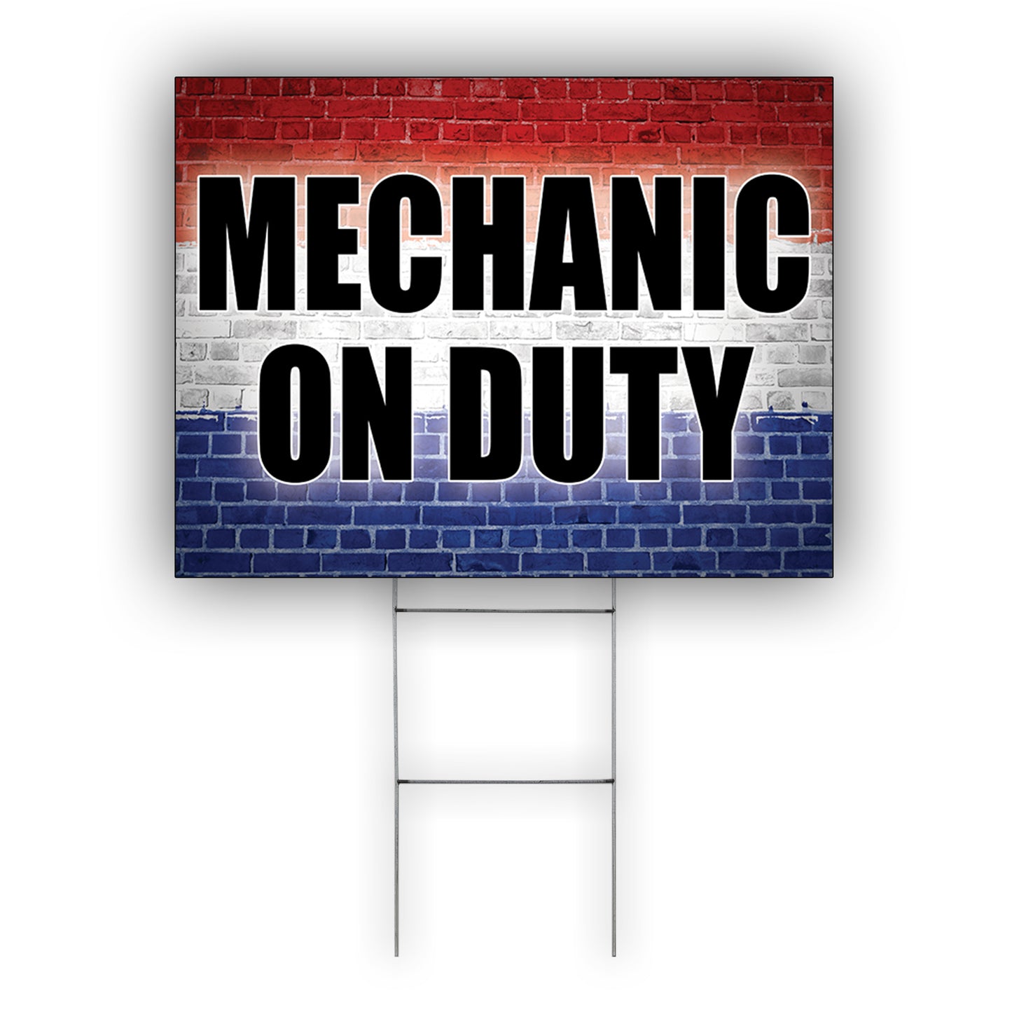 Mechanic On Duty Coroplast Yard Sign