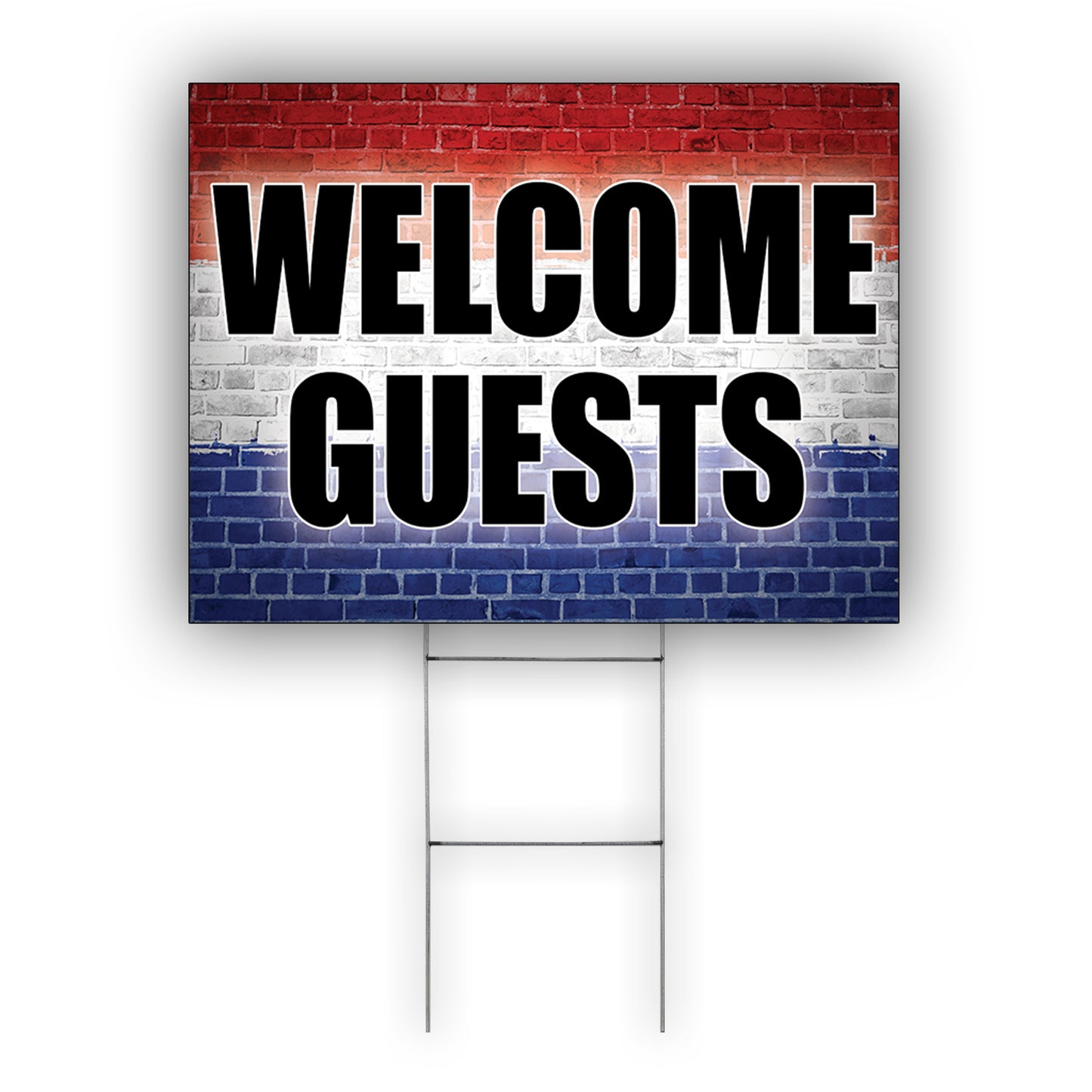 Welcome Guests Coroplast Yard Sign