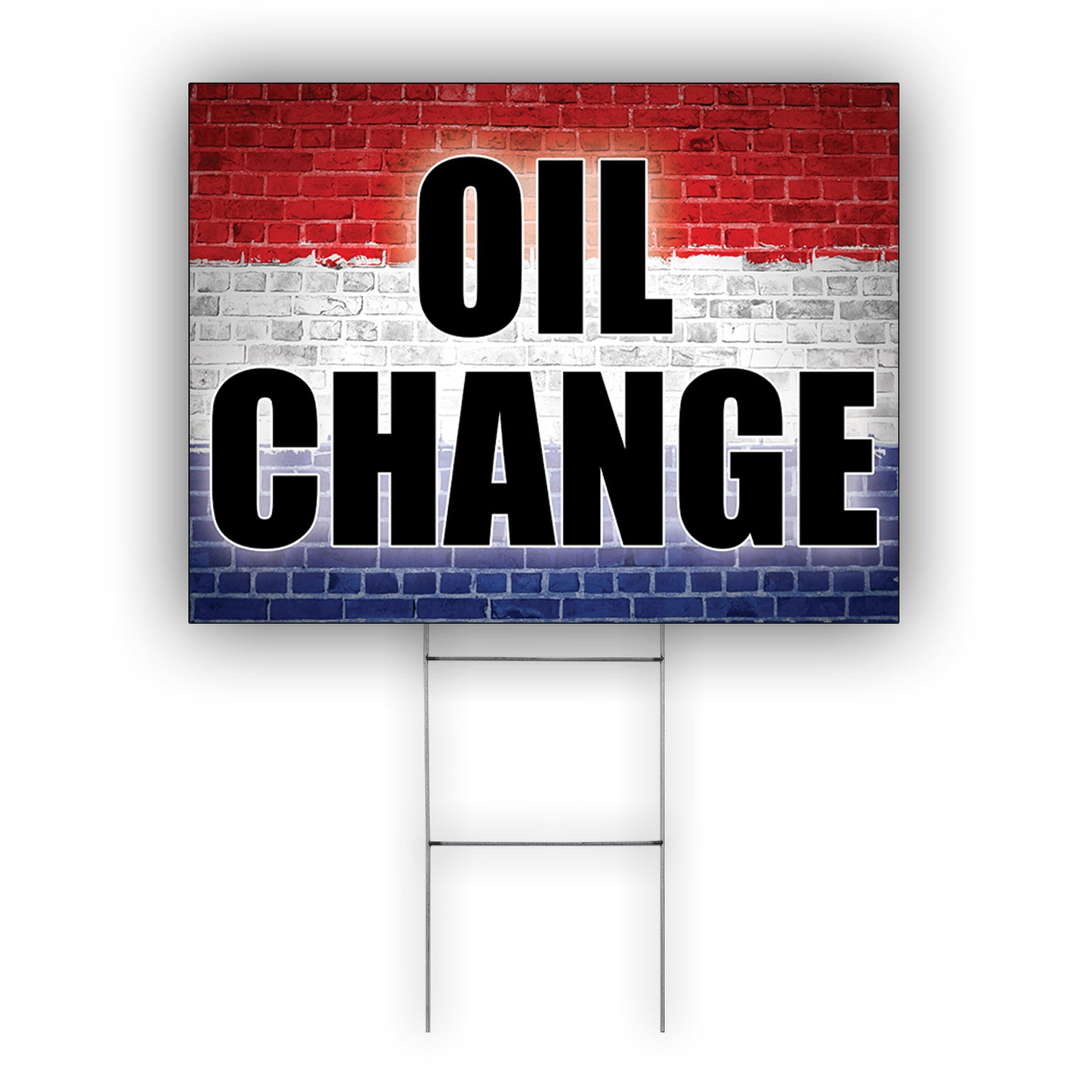 Oil Change Coroplast Yard Sign