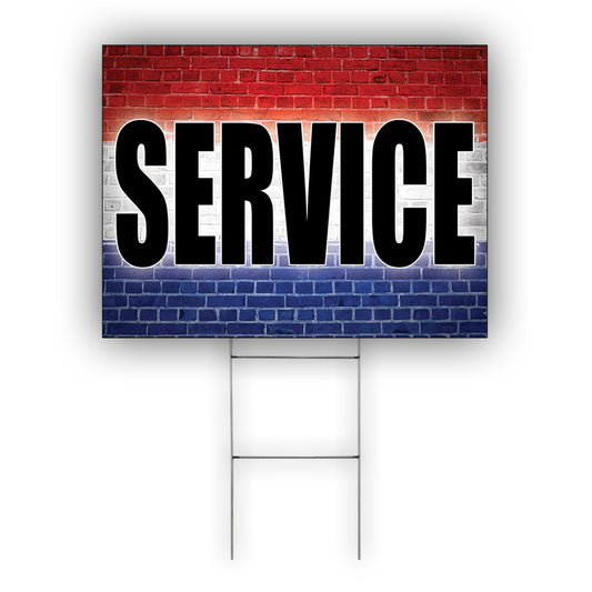 Service Coroplast Yard Sign