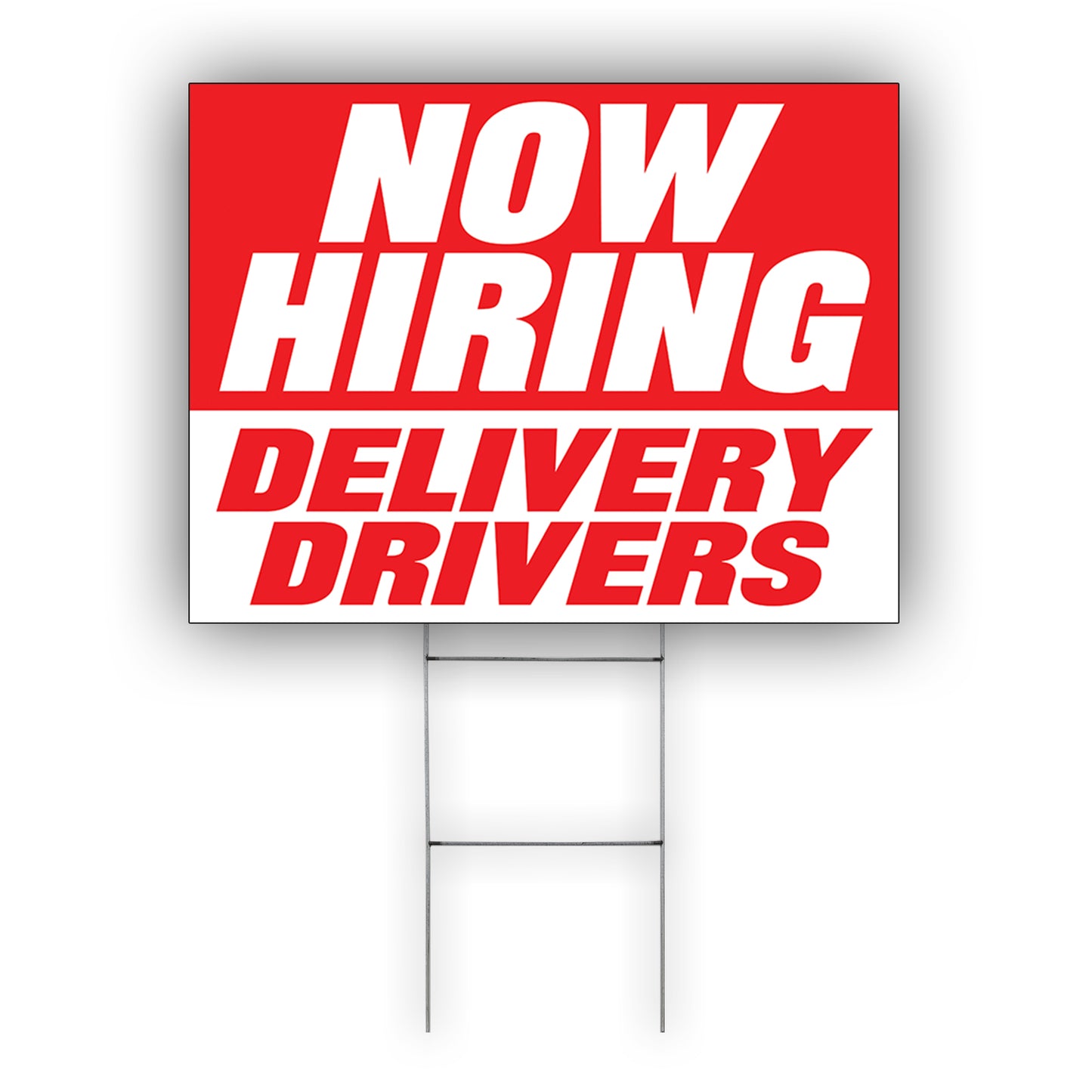 Now Hiring Delivery Driver Coroplast Yard Sign