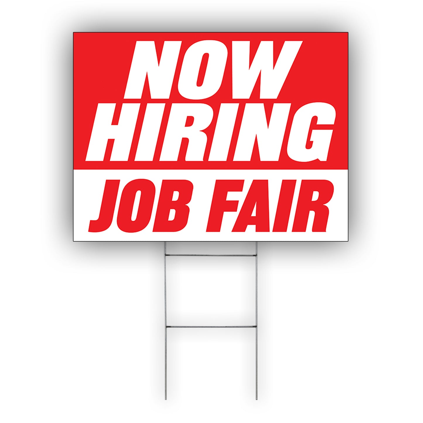 Now Hiring Job Fair Coroplast Yard Sign
