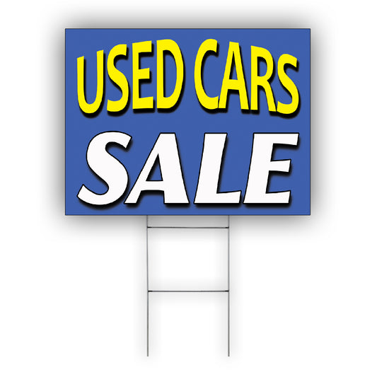 Used Cars Sale Coroplast Yard Sign