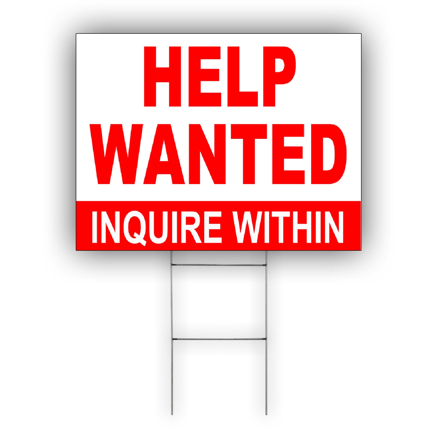 Help Wanted Inquire Within Coroplast Yard Sign