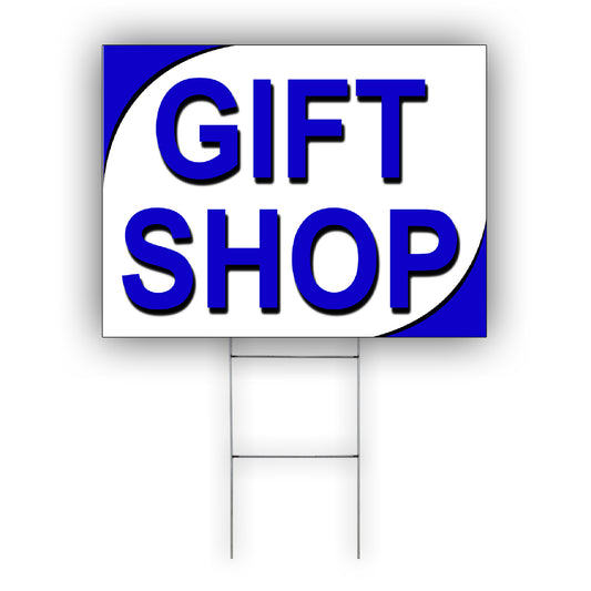 Gift Shop Coroplast Yard Sign