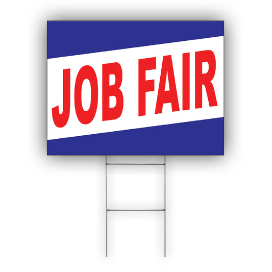 Job Fair Coroplast Yard Sign