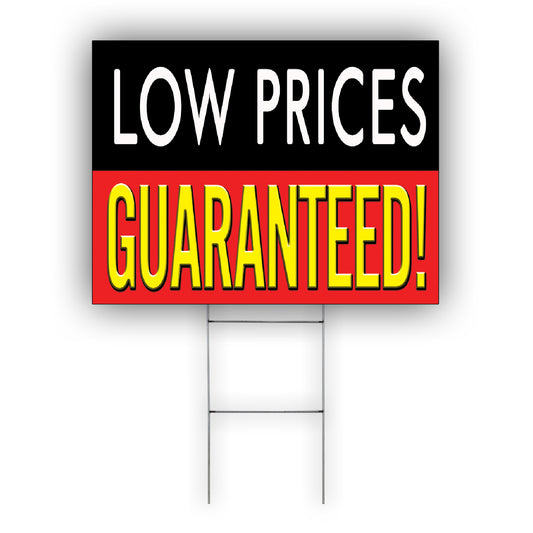Low Prices Guaranteed Coroplast Yard Sign