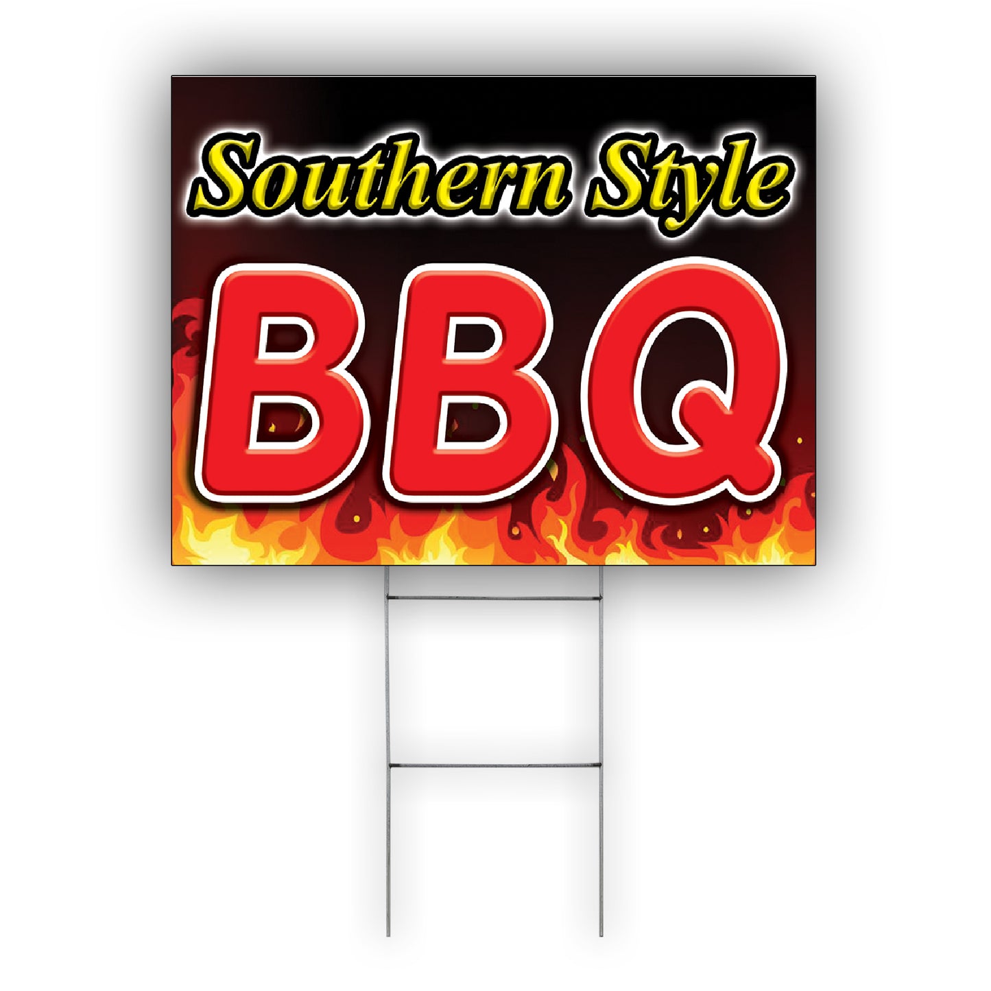 Sothern Style BBQ Coroplast Yard Sign