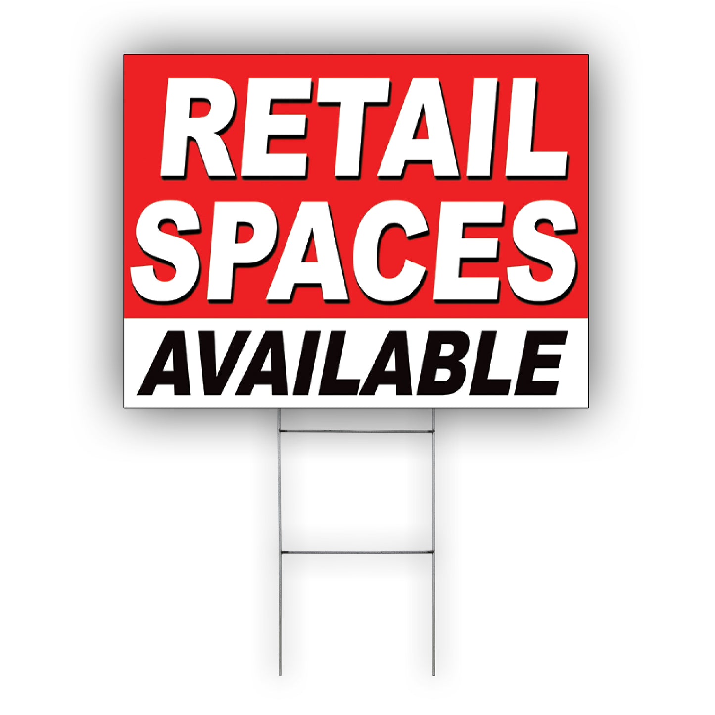 Retail Space Available Coroplast Yard Sign