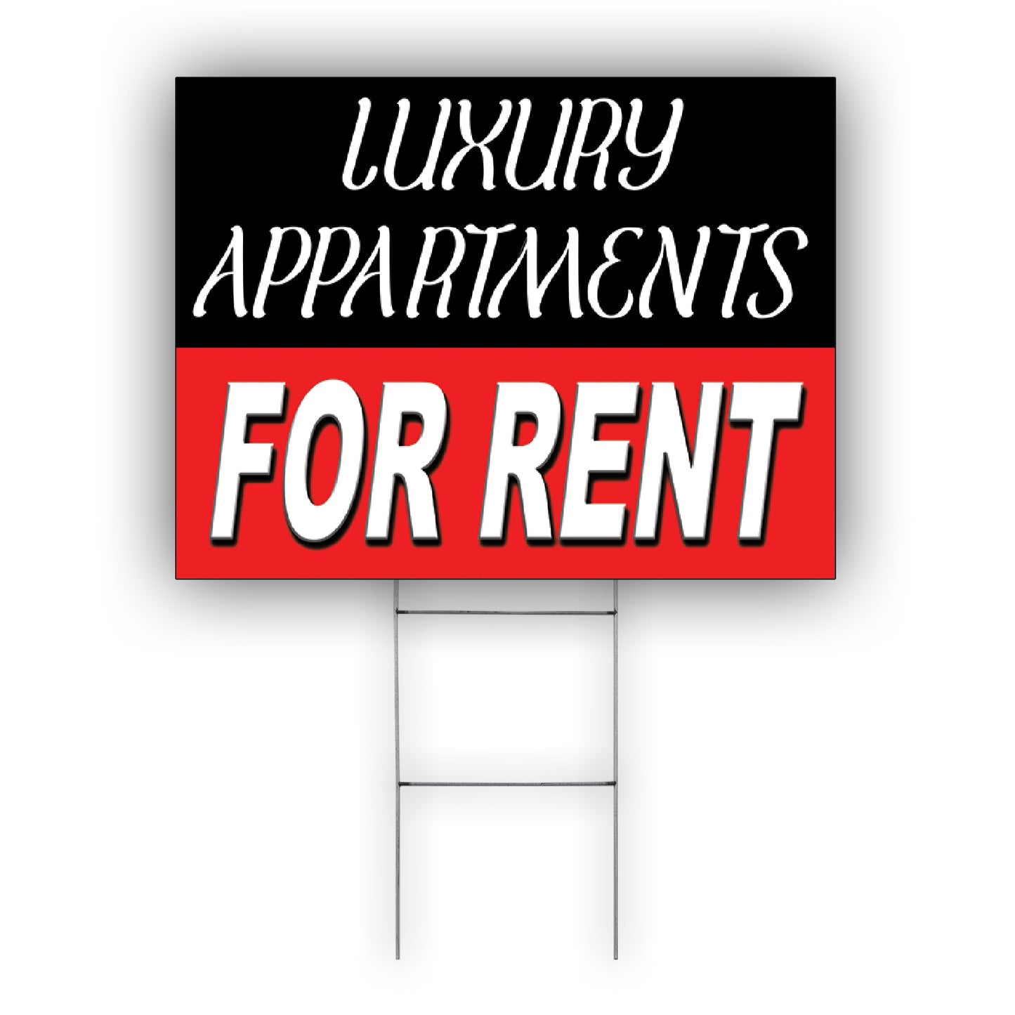 Luxury Appartments Coroplast Yard Sign