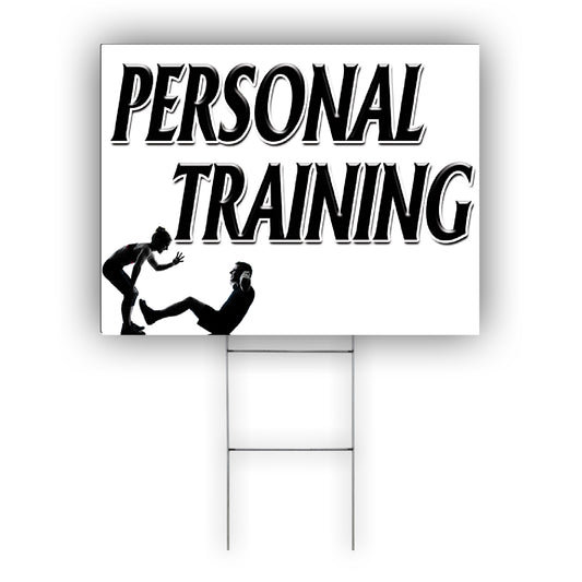 Personal Training Coroplast Yard Sign