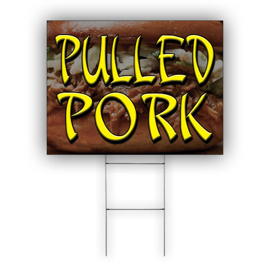 Pulled Pork Coroplast Yard Sign