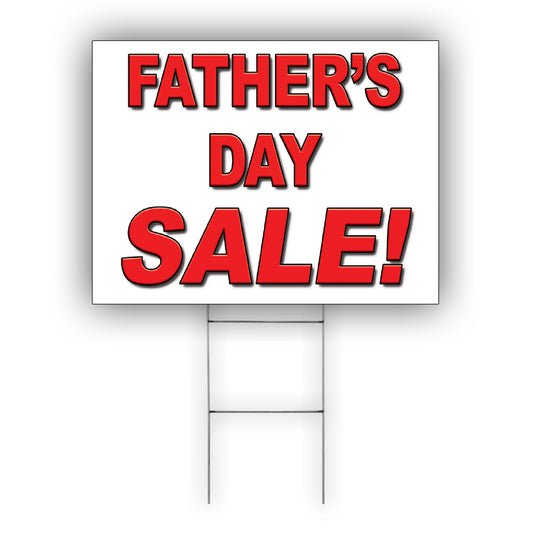 Father's Day Sale Coroplast Yard Sign