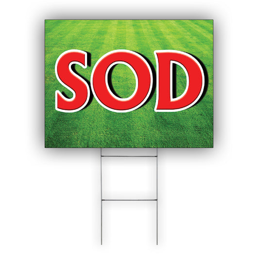 Sod Coroplast Yard Sign