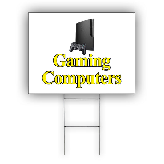 Gaming Computers Coroplast Yard Sign