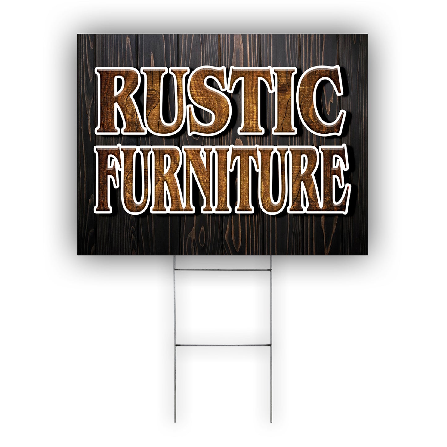 Rustic Furniture Coroplast Yard Sign