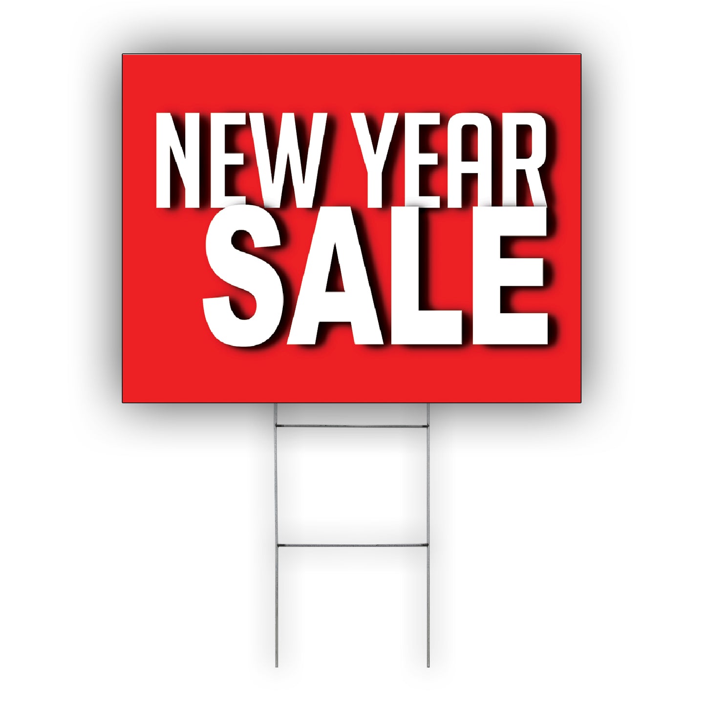 New Year Sale Coroplast Yard Sign