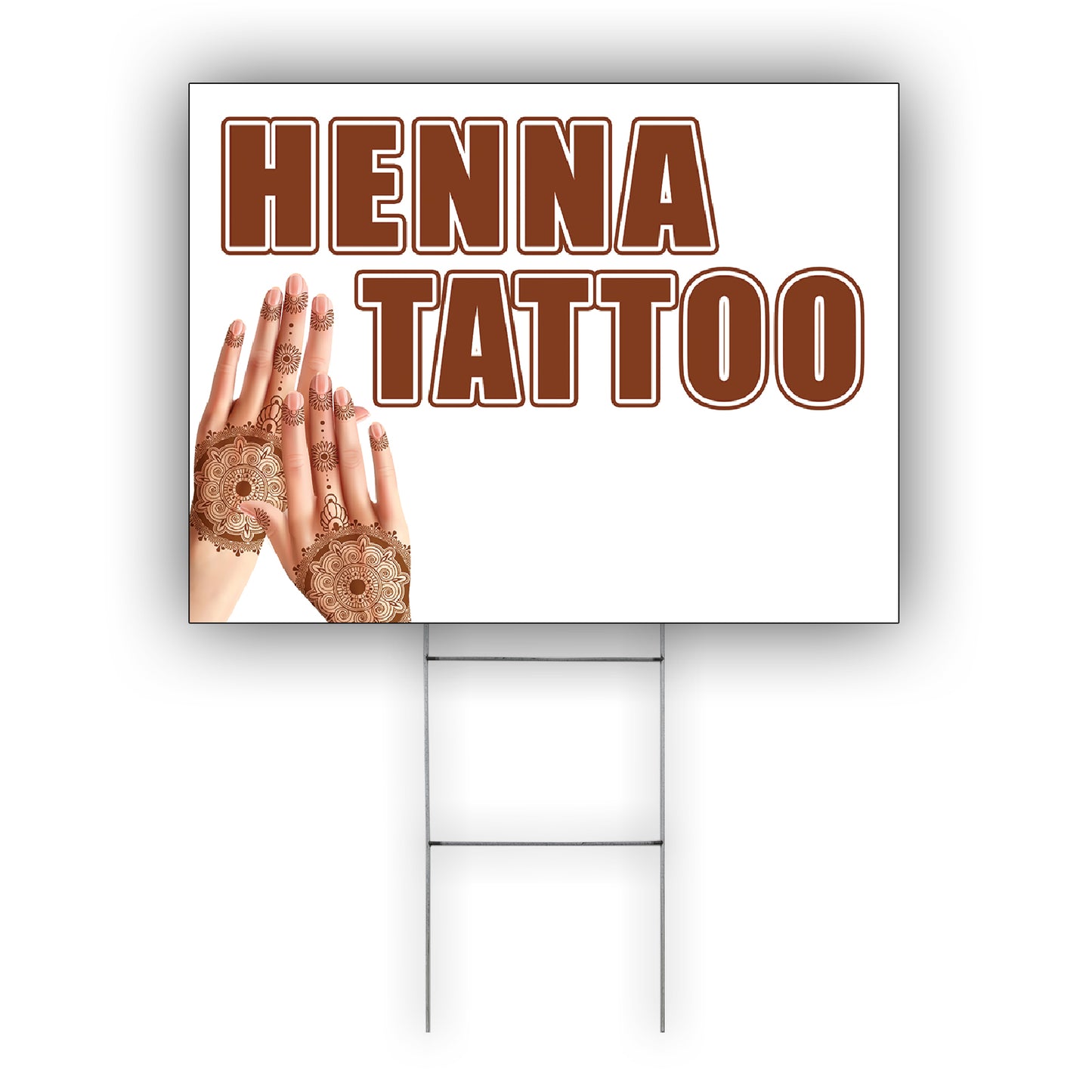 Henna Tattoo Coroplast Yard Sign