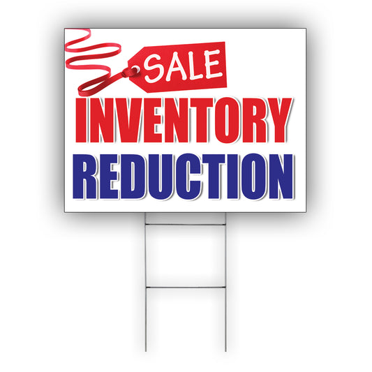 Sale inventory reduction coroplast yard sign