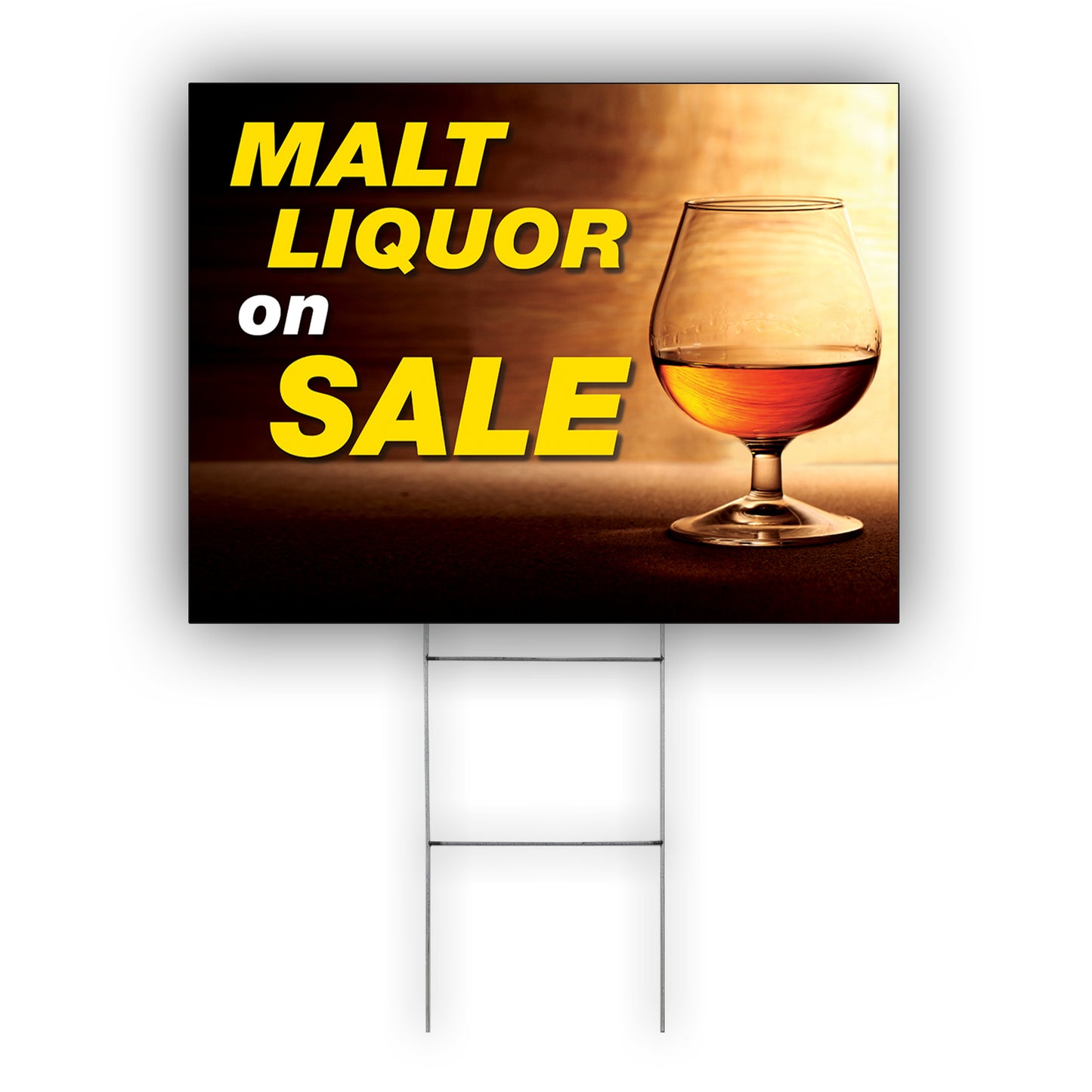 Malt liquor on sale coroplast yard sign