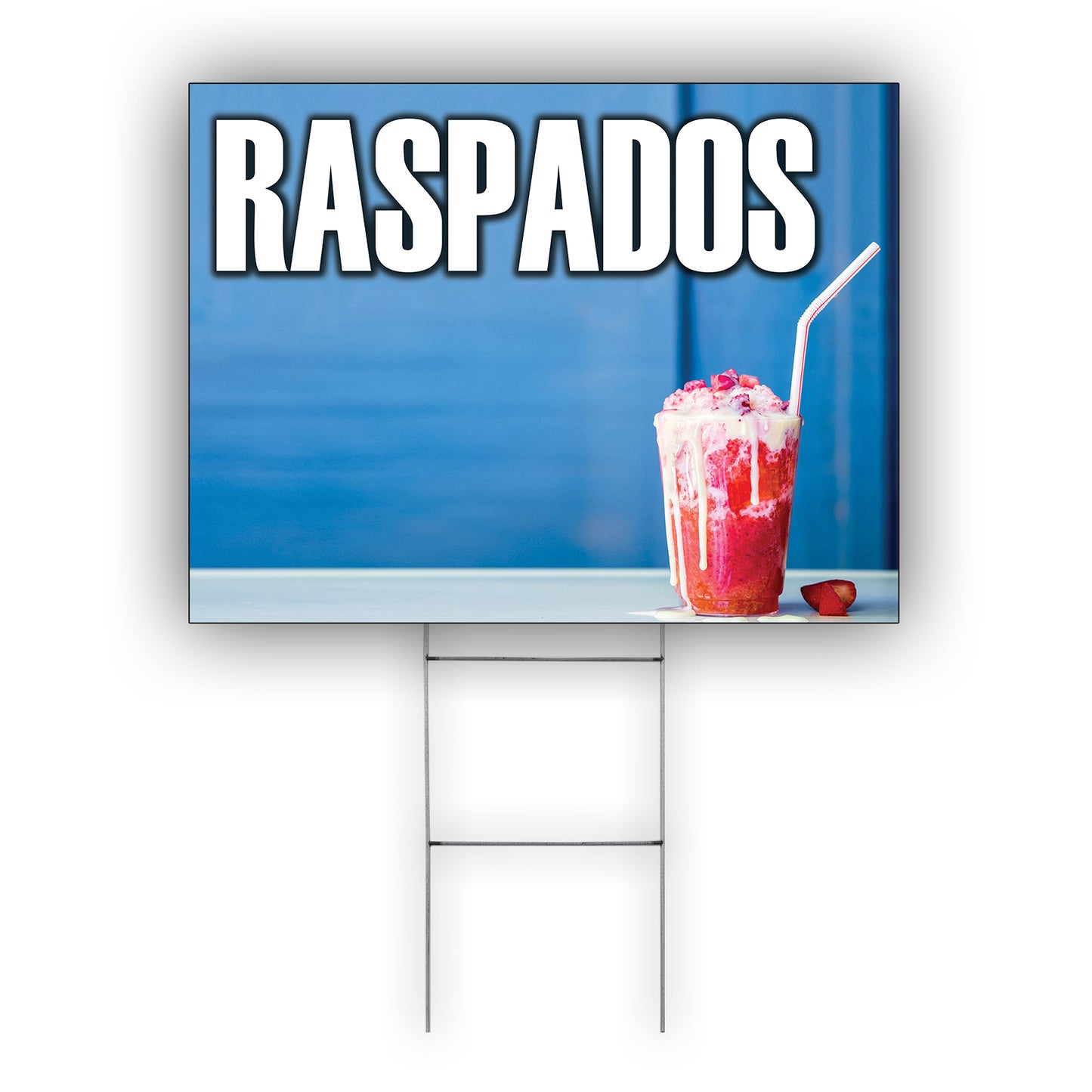 Raspados vinyl printed banner sign