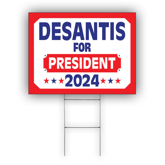 DeSantis For President 2024 Coroplast Yard Sign