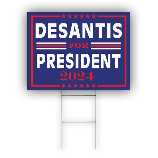 DeSantis For President 2024 Coroplast Yard Sign