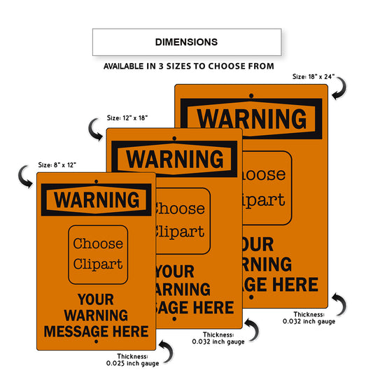 Custom Sign Your Wording Sign Clipart Aluminum Metal Sign