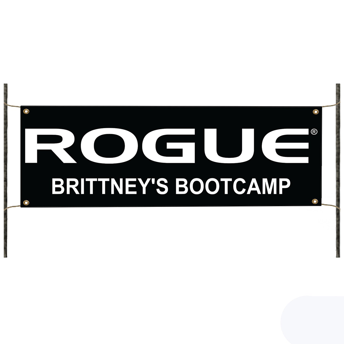 Rogue Brittney's Bootcamp vinyl printed banner sign