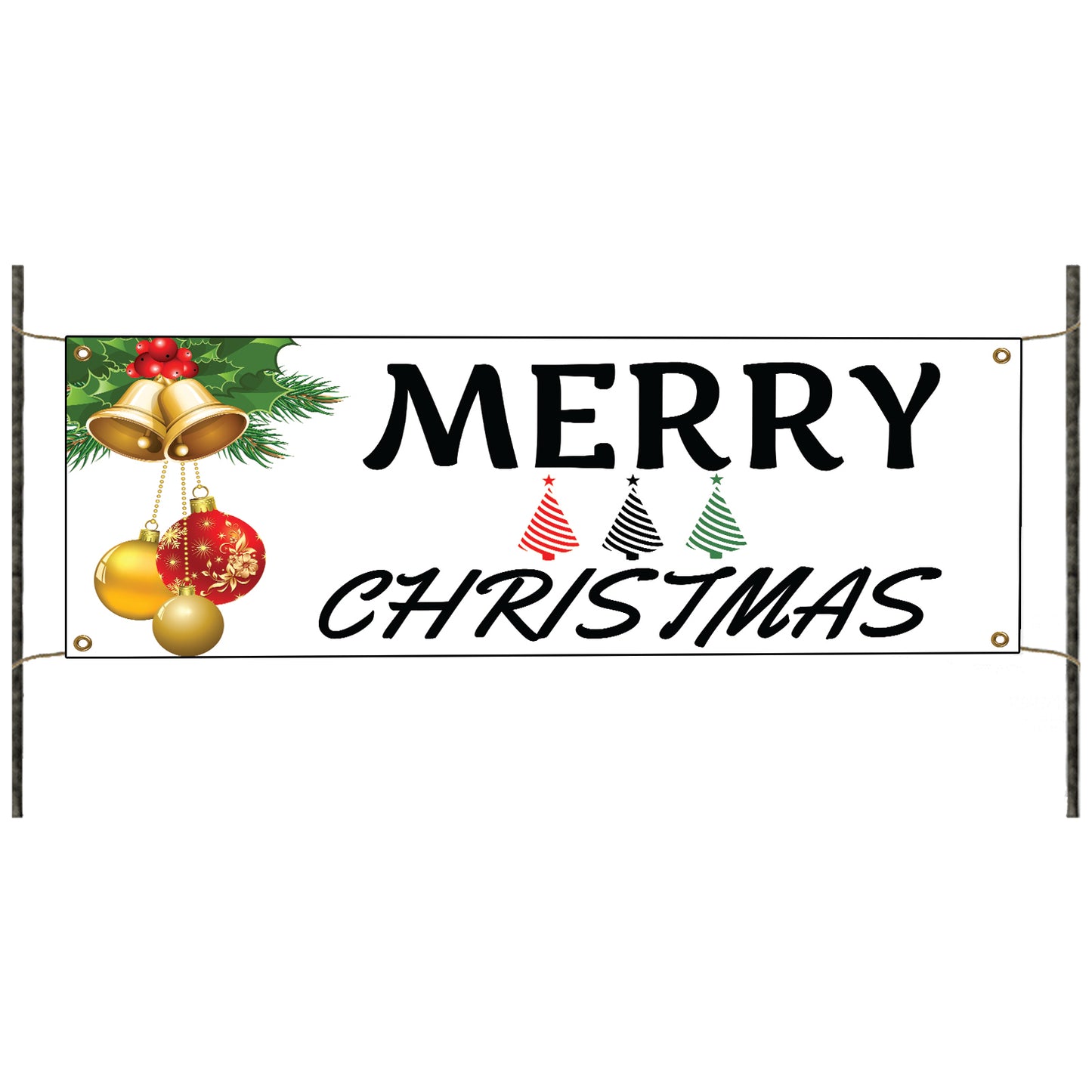 Merry Christmas vinyl printed banner sign