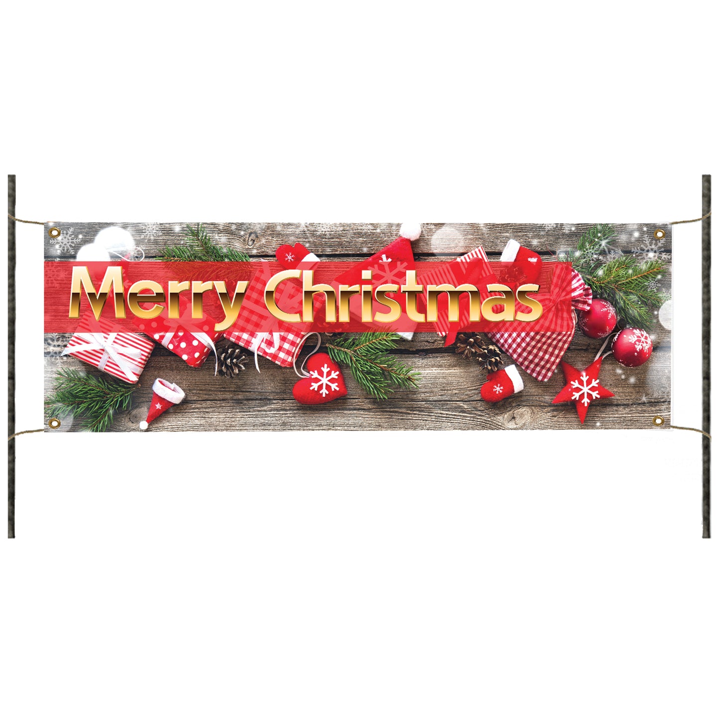 Merry Christmas vinyl printed banner sign